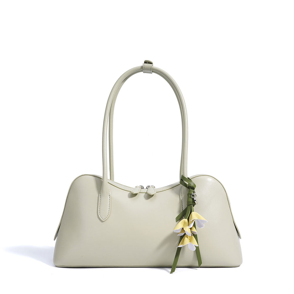 Luelle elegante tas met bloemenbedel