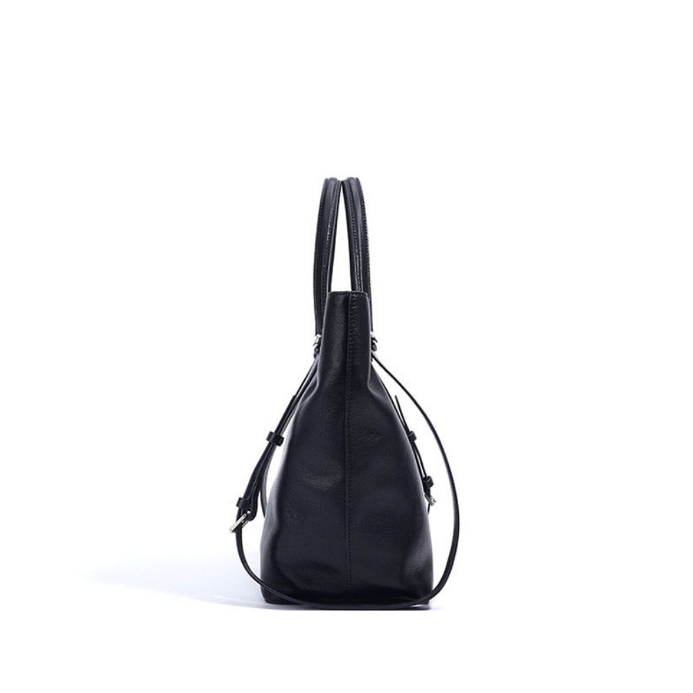 Flou Leren Bucket Bag Dames | Compacte Schoudertas
