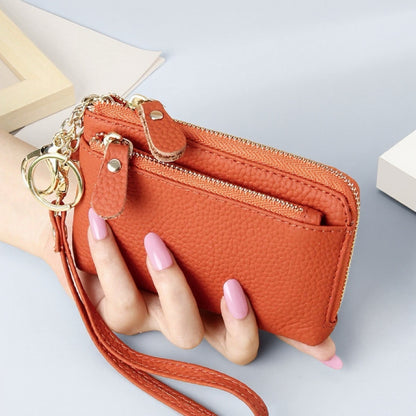 Leather wallet with Wrist strap for Women