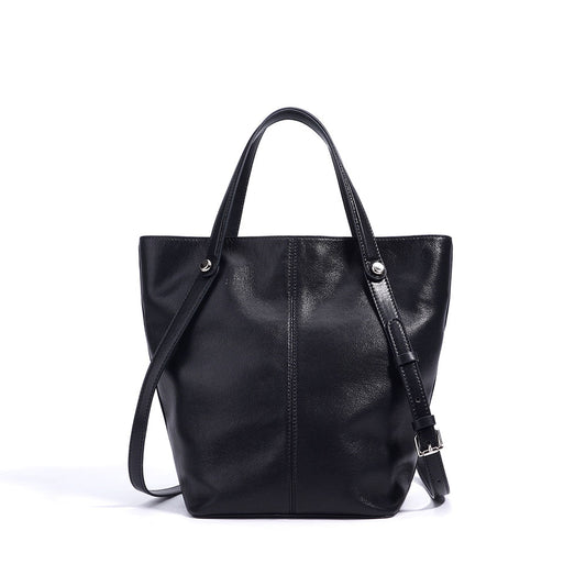 Flou Leren Bucket Bag Dames | Compacte Schoudertas