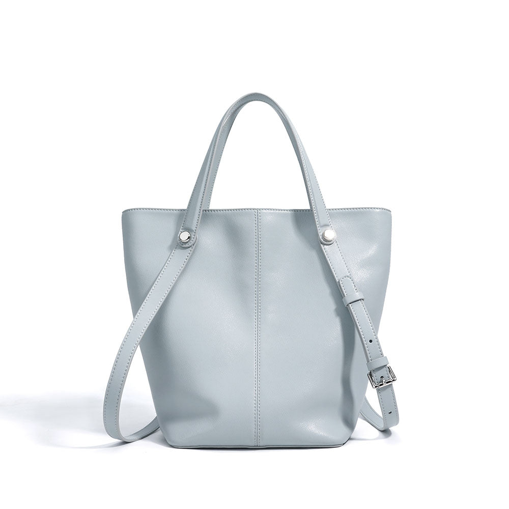 Flou Leren Bucket Bag Dames | Compacte Schoudertas