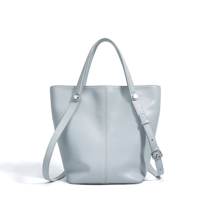 Flou Leren Bucket Bag Dames | Compacte Schoudertas
