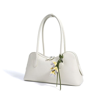 Luelle elegante tas met bloemenbedel