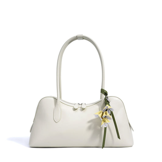 Luelle elegante tas met bloemenbedel